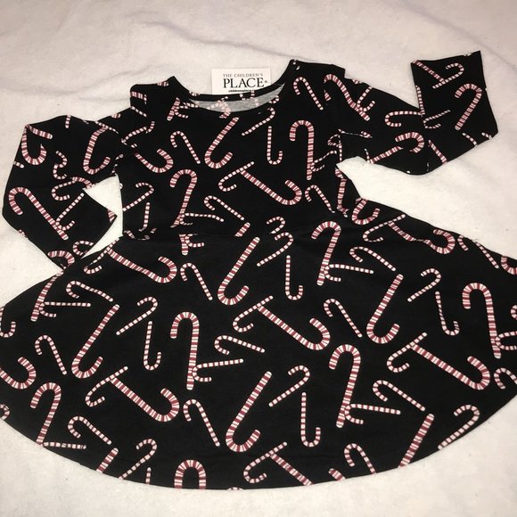 NWT 4 3T 4T 5T 5 6 12-18 M candy cane twirl dress matcing sisters Christmas - Picture 1 of 6